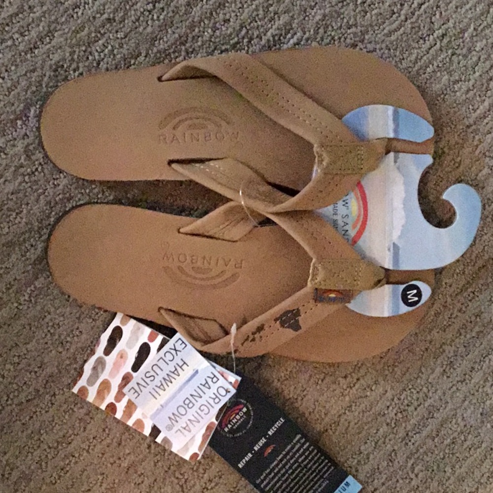 Rainbow Leather Sandals